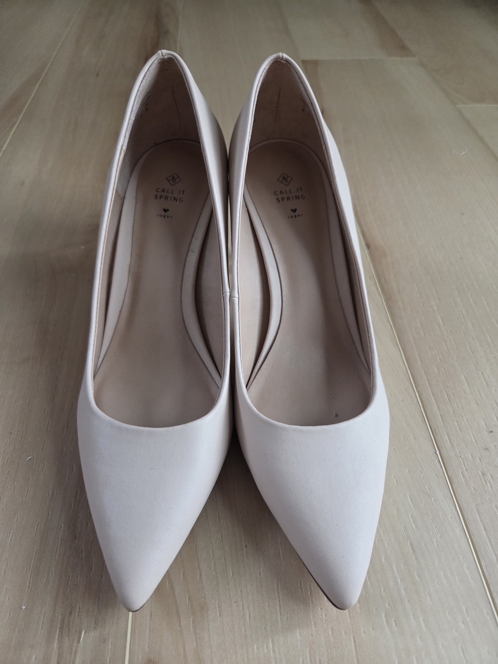 Call It Spring Women's Nude Pointed-Toe Heels